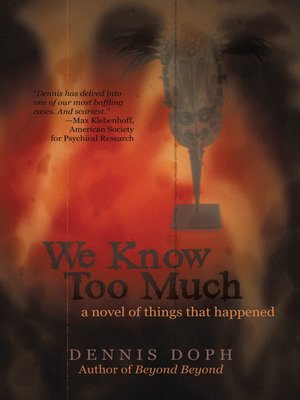 cover image of We Know Too Much